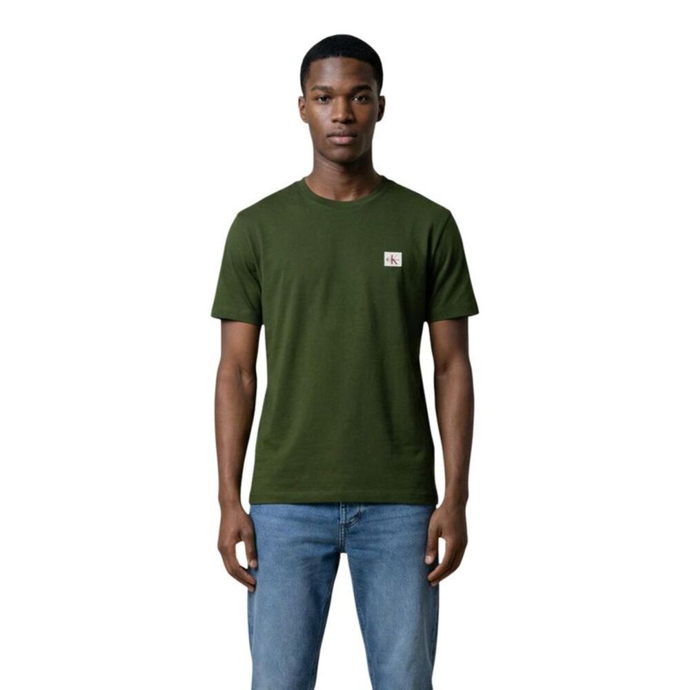 Calvin Klein Jeans Green Cotton Men's T-Shirt